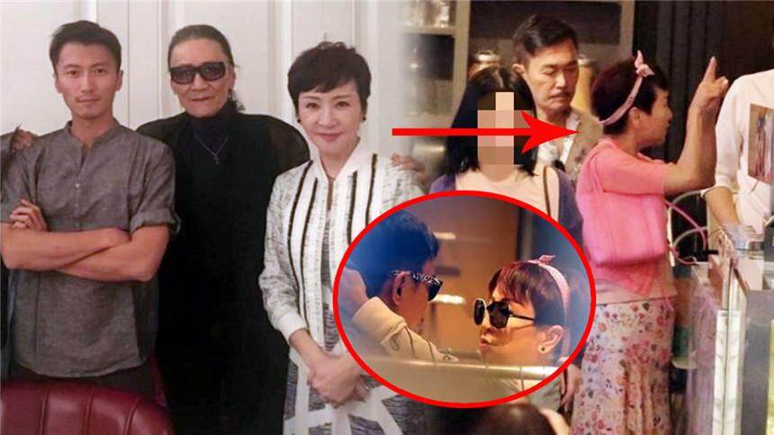 谢霆锋68岁母亲狄波拉现身街头，向现任老公索吻，丝毫不觉尴尬