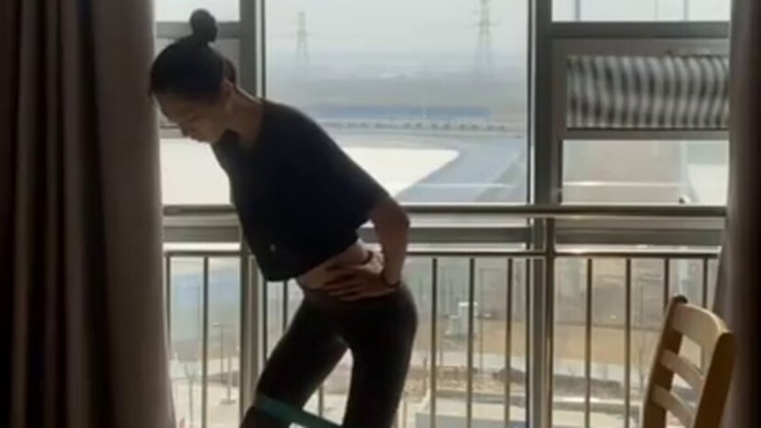 长腿女神胡麟鹏教你健身（三）