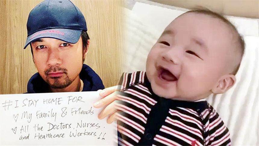 古巨基晒儿子宅家日常，小家伙面相得老爸真传，青出于蓝而胜于蓝