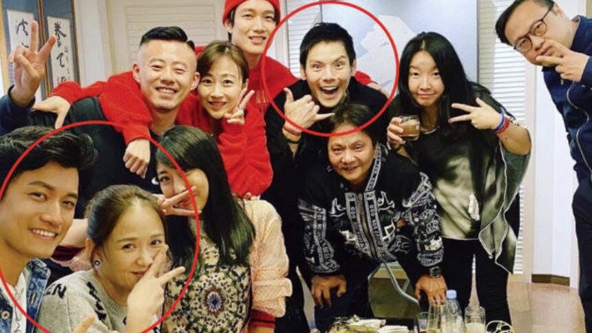 陈乔恩艾伦新年甜蜜聚会 向佐惊喜现身