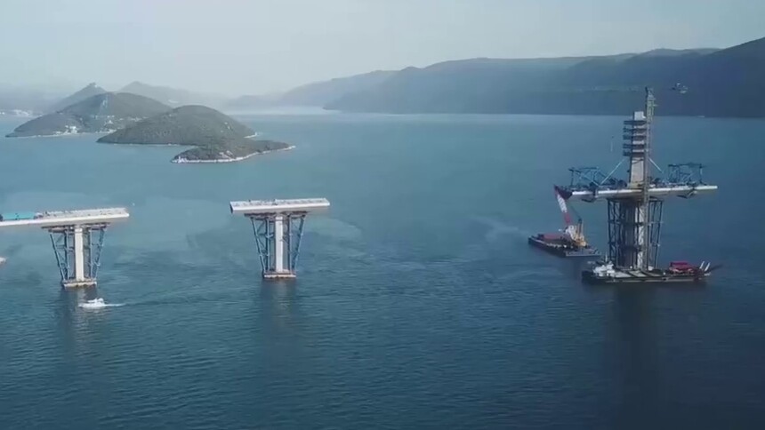 中企承建克罗地亚佩列沙茨跨海大桥施工稳步推进