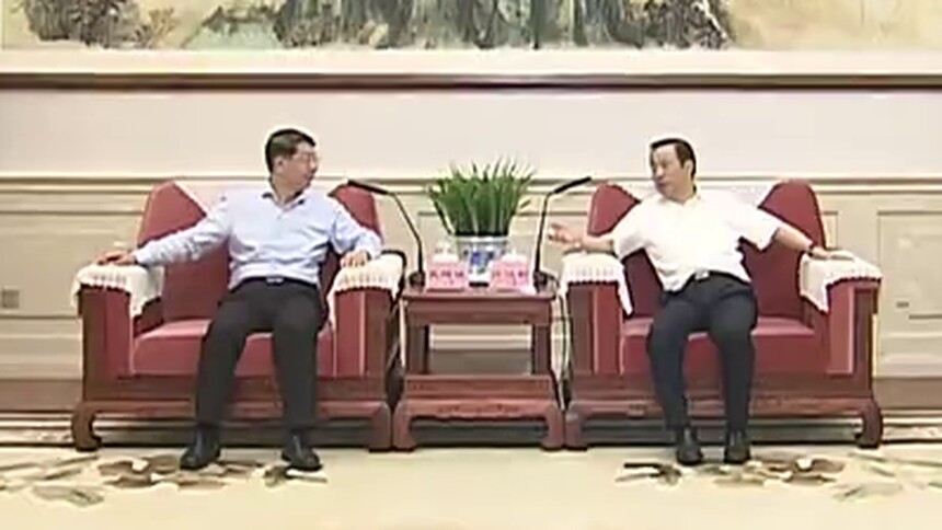许达哲与史耀斌一行座谈