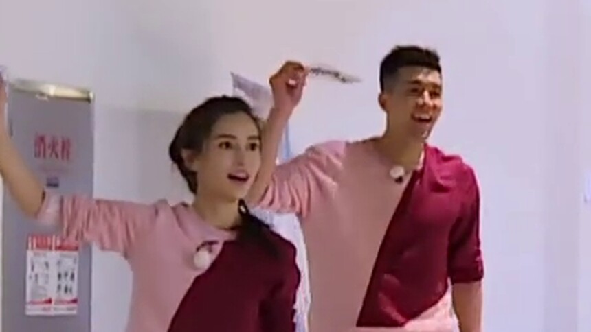 跑男来了第七季第8期：杨颖撕名牌挑战郭艾伦