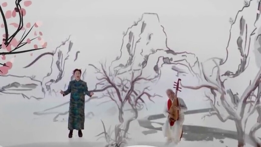 李玉刚方锦龙梦幻联动 快来欣赏国风版《一起向未来》