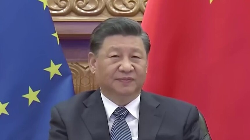 习近平会见欧洲理事会主席米歇尔和欧盟委员会主席冯德莱恩