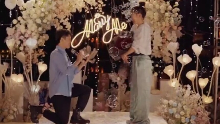 王心迪徐梦桃求婚现场甜蜜撒糖，双向奔赴的爱情狠狠羡慕了！