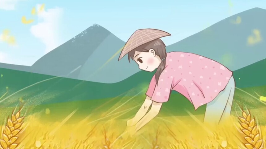“同学，你妈喊你回家割麦子啦！”
