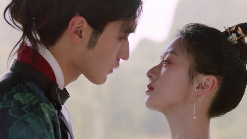 《花朝秋月夜》第23集精彩抢先：“花招”CP互许终身一吻定情