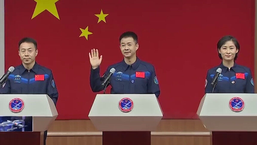 出征在即！陈冬、刘洋、蔡旭哲将执行神舟十四号载人飞行任务