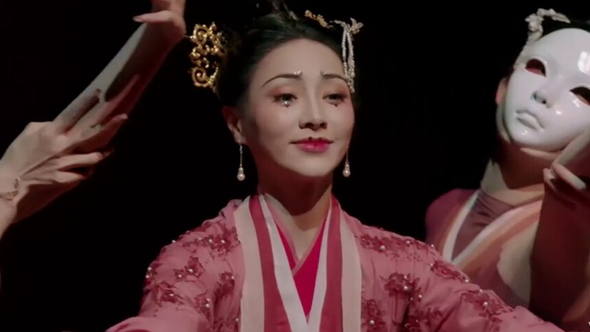 谢可寅孙寿妆容秀美如画！灵动舞姿展现东汉美妆百相！