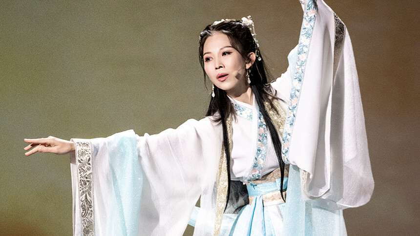 纯享：蔡少芬复刻经典角色，绝美甄宓唱《惜花》