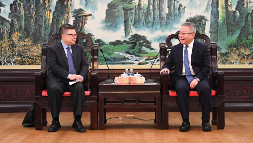 沈晓明会见郑志杰一行