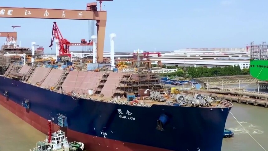 前十月我国新接造船订单占全球份额67%