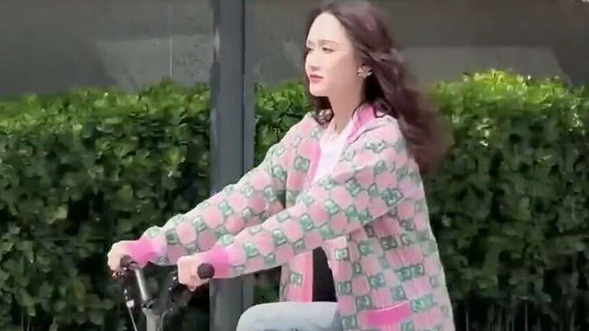 春暖花开 陈乔恩踏青骑车vlog曝光