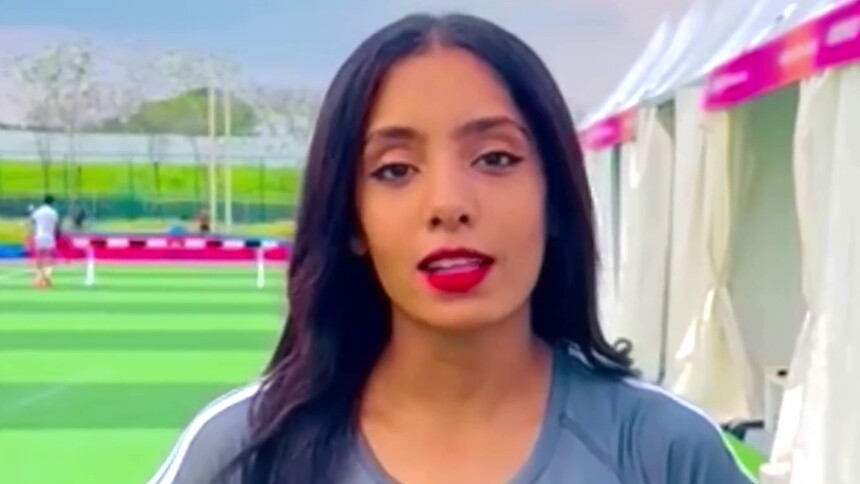 伊拉克代表团女旗手玛丽亚姆感谢中国