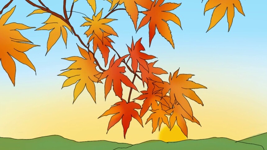创意手绘动画：霜降晚秋