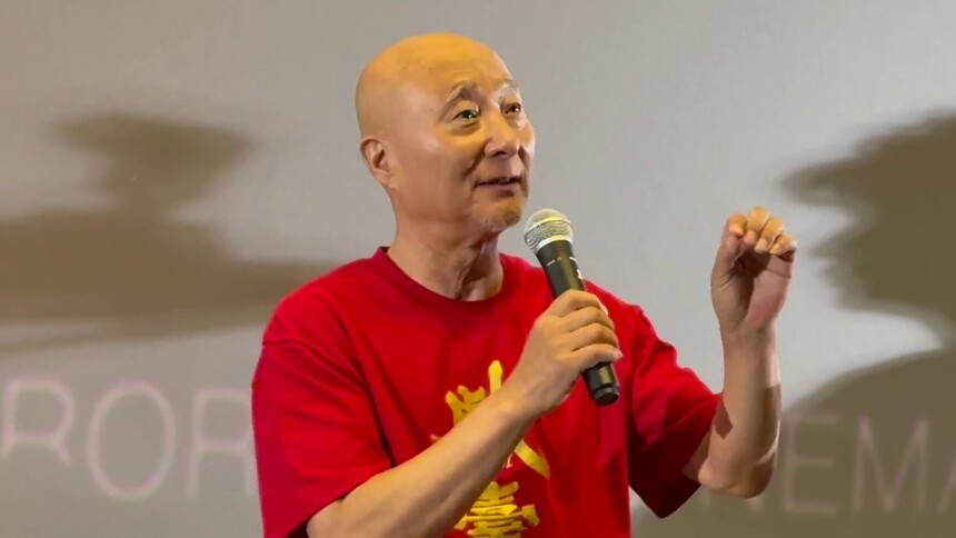 陈佩斯父子主演电影《戏台》成都路演 陈佩斯锐评儿子演技