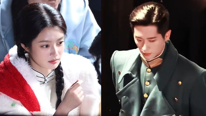 丞磊徐若晗新剧片场路透 看回放复盘尽显敬业