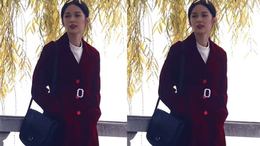 周也《红舞鞋》片场路透 复古造型显优雅质感