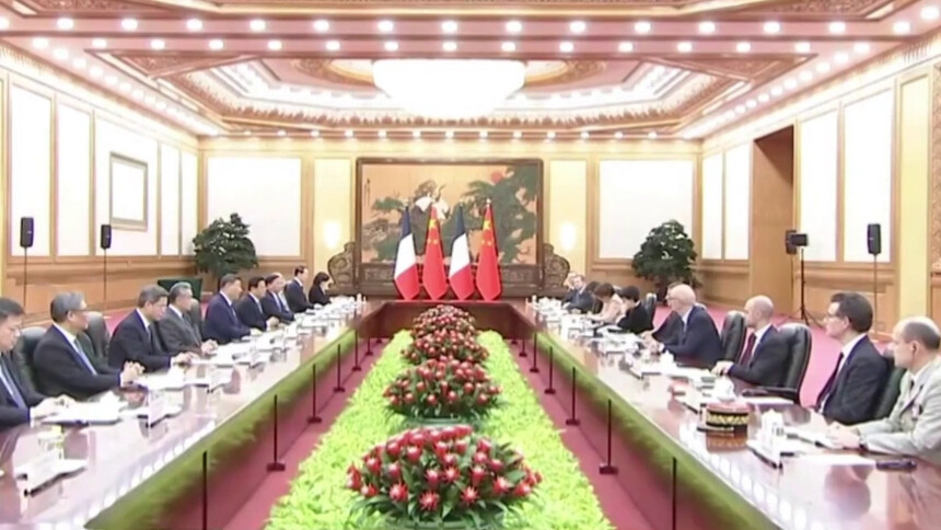 习近平同法国总统马克龙举行会谈