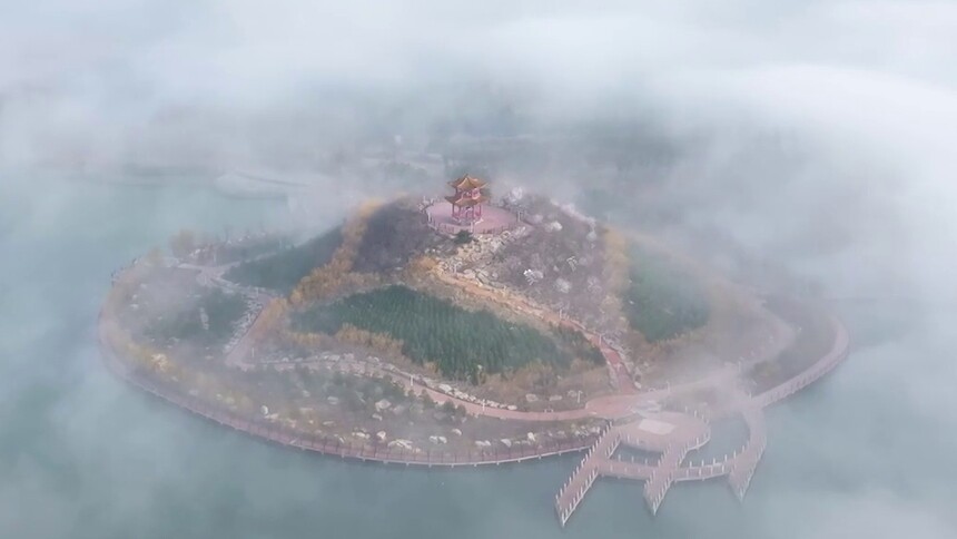 千城胜景｜河北广宗：平流雾如梦如幻