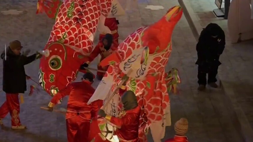 秀我中国｜迎新年送吉兆！安徽瞻淇鱼灯亮相长春街头