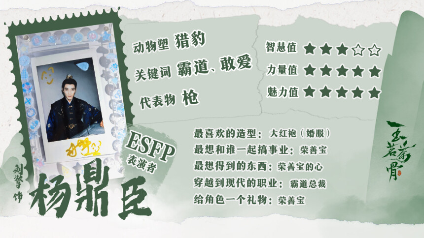 《玉茗茶骨》刘擎独家咕卡曝光！来听杨鼎臣的霸气宣言