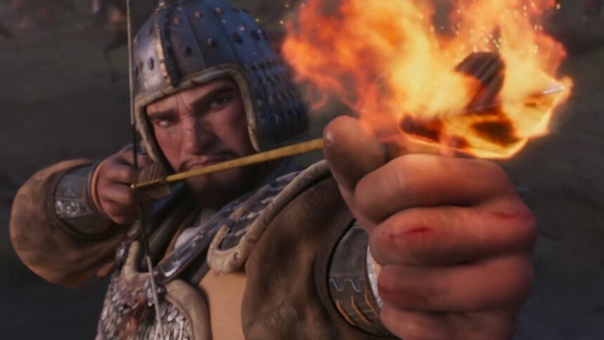 曹操率兵偷袭敌营霸气烧帅旗