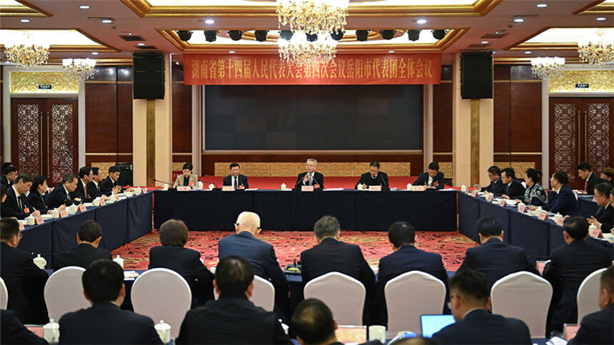 沈晓明在参加岳阳市代表团审议时强调 切实扛牢省域副中心城市的责任担当 谢卫江参加