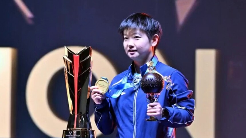 孙颖莎首夺乒乓球亚洲杯女单冠军 王楚钦成功卫冕