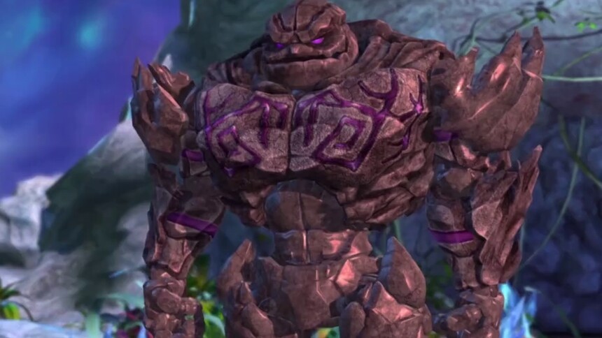 愤怒的荒石在仙境里咆哮