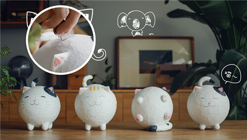 【做个东西】猫咪存钱罐居然是用一只气球和一堆碎纸做成的?