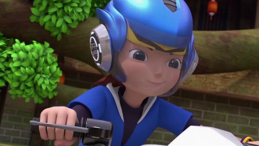 魔幻陀螺5:安德烈与小东默契配合消灭病毒陀螺-动漫-高清视频在线观看