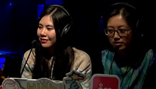 美女粉丝为偶像呐喊