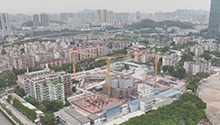 广东：低温天里工地上送温暖