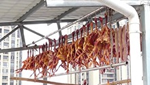 衡山街头风肉飘香