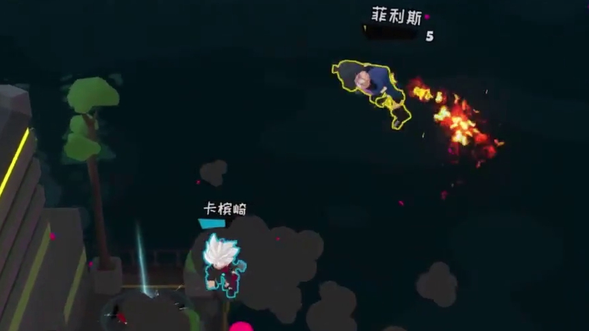 被炸飞了