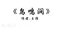 鸟鸣涧