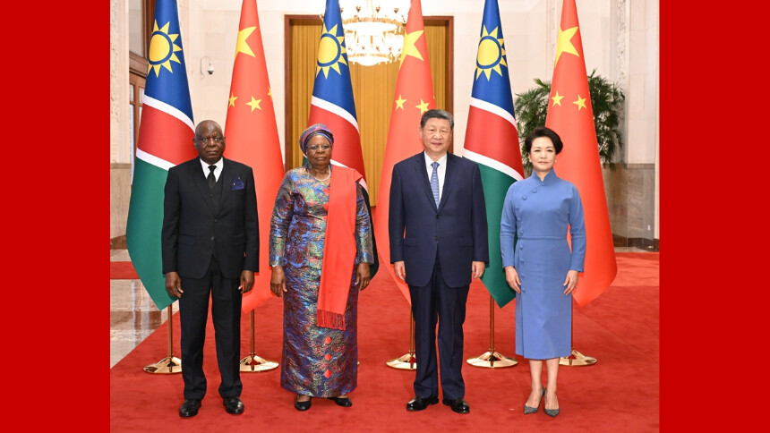 习近平同纳米比亚总统会谈