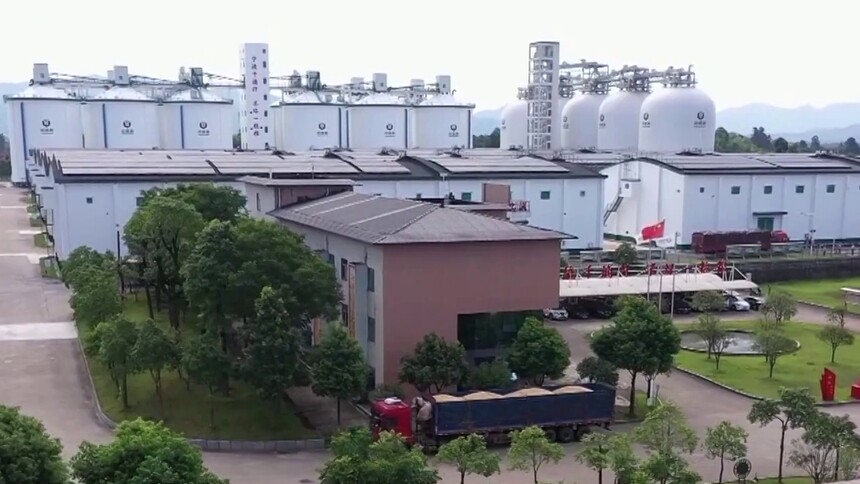 中国首批完全国产化9000吨级气膜粮仓投用