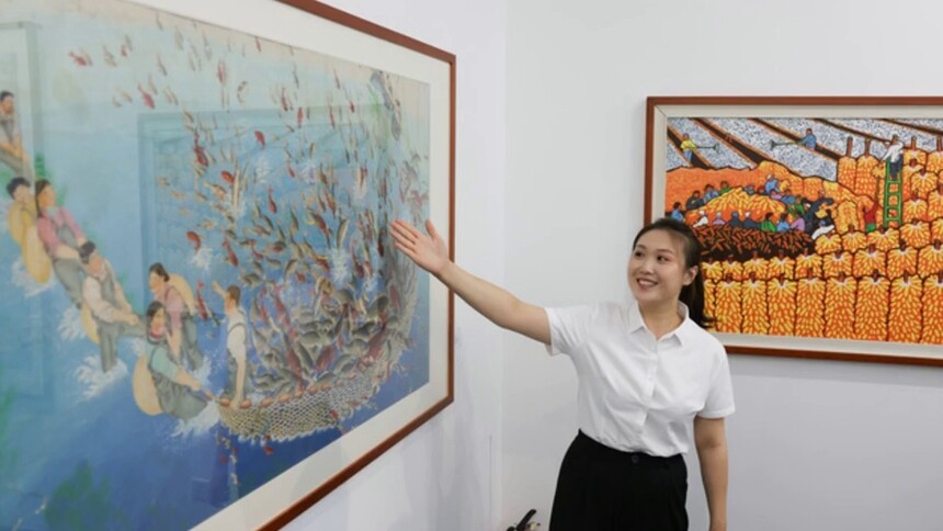 “长安新韵·大地华彩”西安户县农民画晋京展开幕